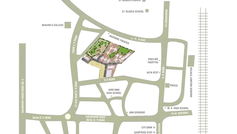 Location of Sagar City Caribbean in Andheri West, Mumbai - Image 382393