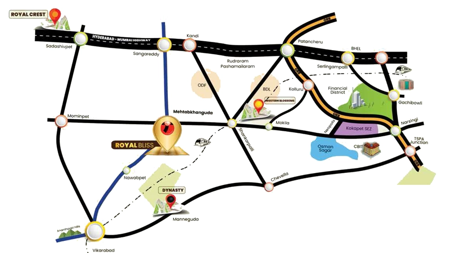 Location of Myron Ascent in Shankarpally, Hyderabad - Image 378250