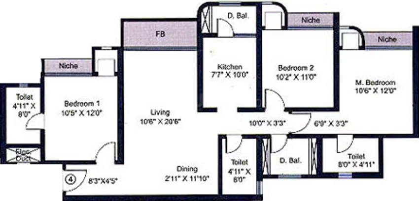 3 BHK Flat in Evershine Cosmic in Andheri West, Mumbai - Image 909016