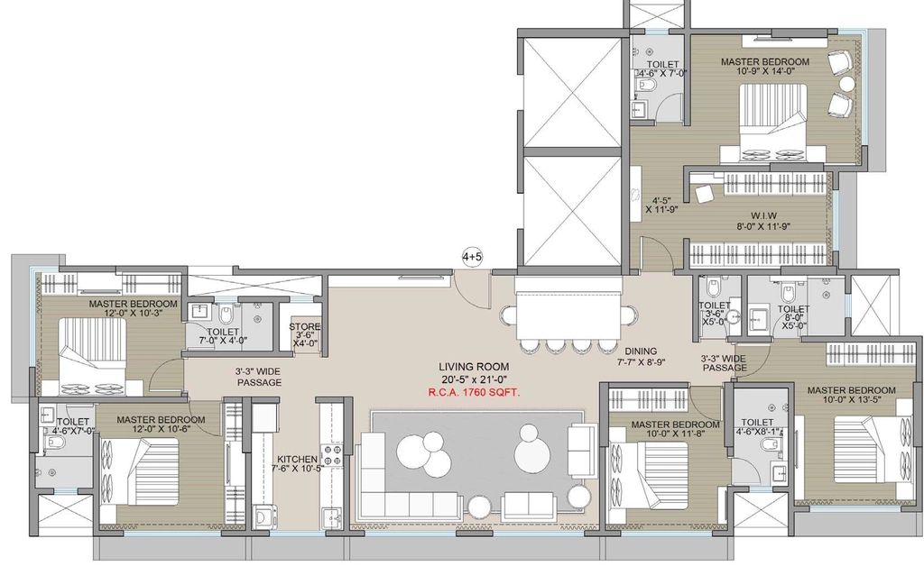 5 BHK Flat in Navkar Elegance in Andheri West, Mumbai - Image 908368