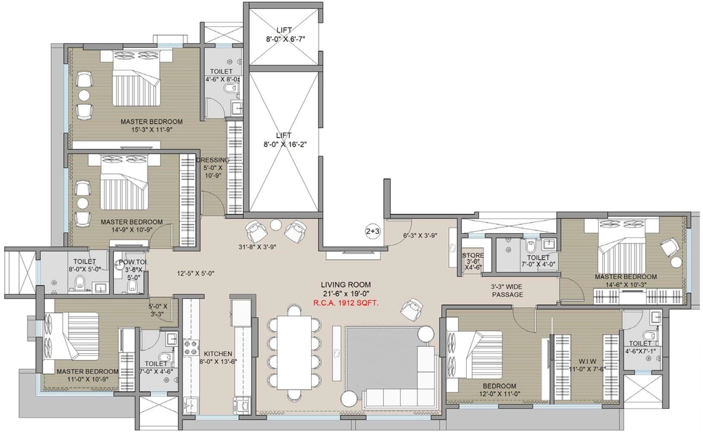 5 BHK Flat in Navkar Elegance in Andheri West, Mumbai - Image 908369
