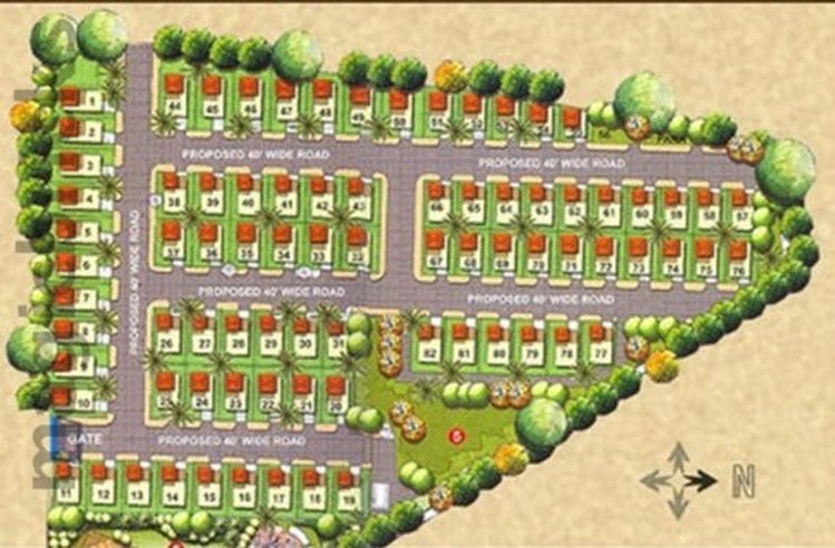 Master Plan of Star Homes in Balanagar, Hyderabad - Image 378628