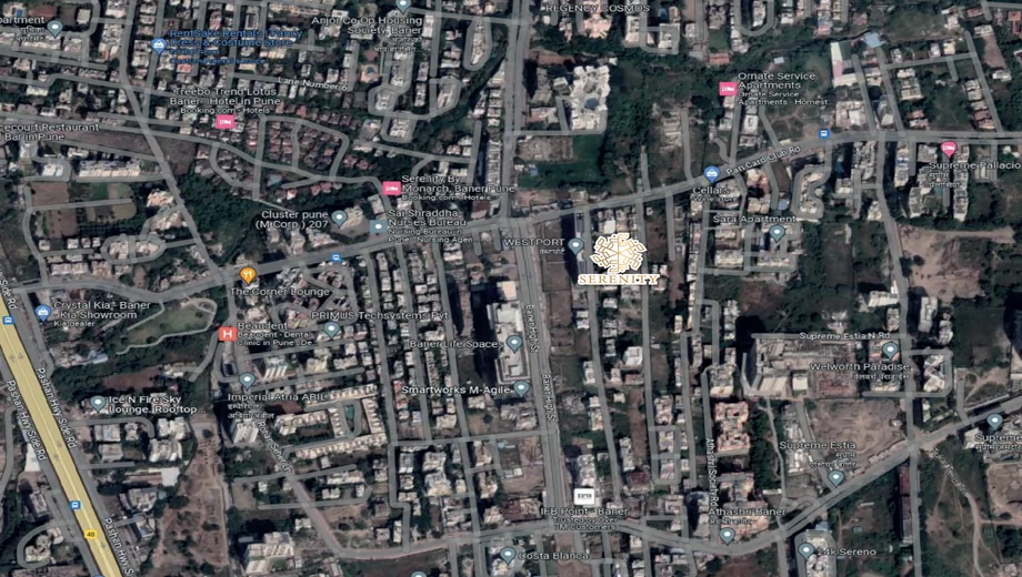 Location of Malhar Serenity in Baner, Pune - Image 378324