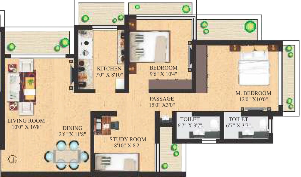 2.5 BHK Flat in Neminath Ocean View in Andheri West, Mumbai - Image 908379