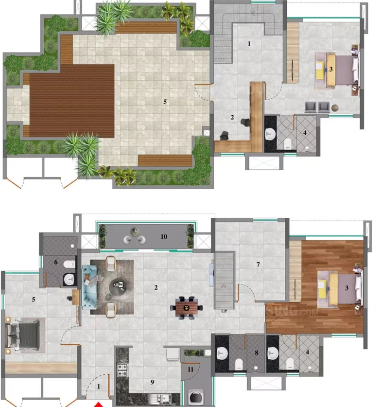 3.5 BHK Flat in Puravankara Somerset House in Guindy, Chennai - Image 907333