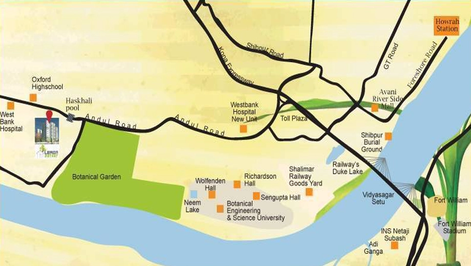 Location of Lemon Botany in Howrah, Kolkata - Image 378534