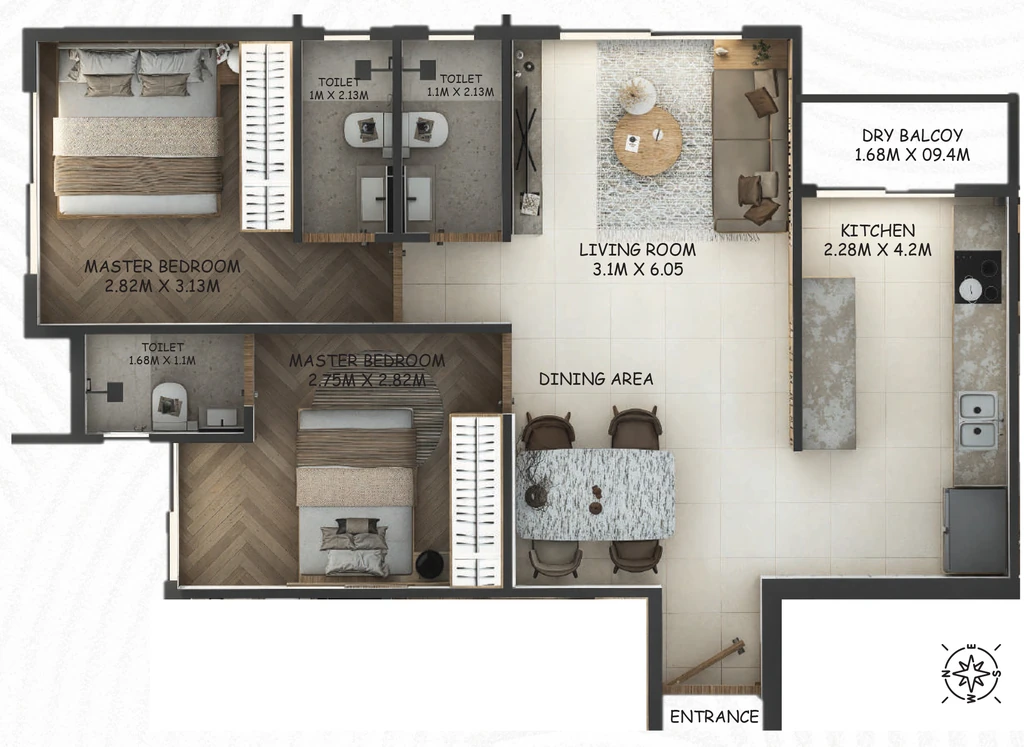 2 BHK Flat in Amaan Chandra Logassa in Andheri West, Mumbai - Image 909253