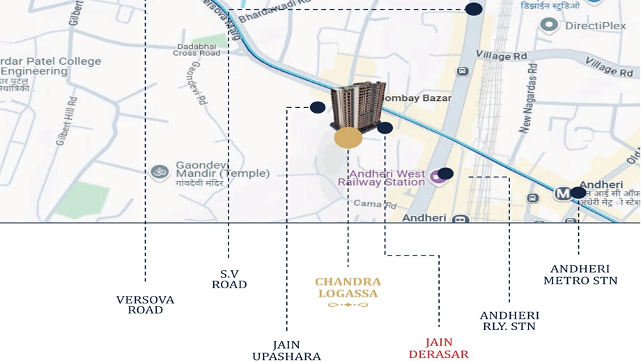 Location of Amaan Chandra Logassa in Andheri West, Mumbai - Image 382787