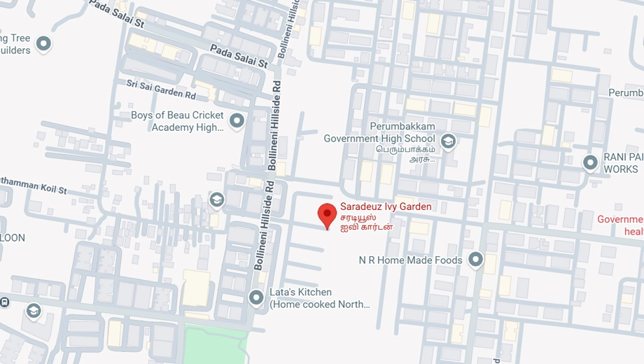 Location of Saradeuz IVY Garden in Perumbakkam, Chennai - Image 378420