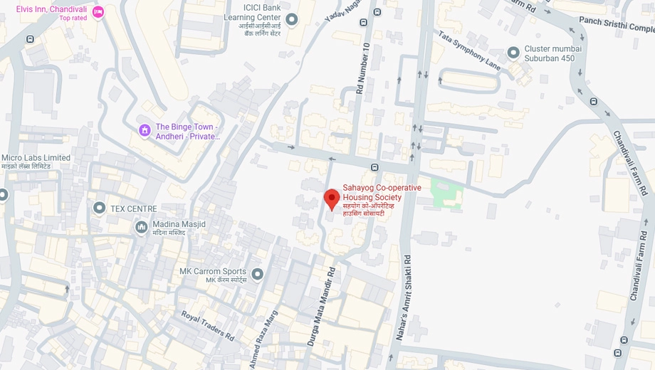 Location of Konark Sahayog CHS in Andheri West, Mumbai - Image 382793