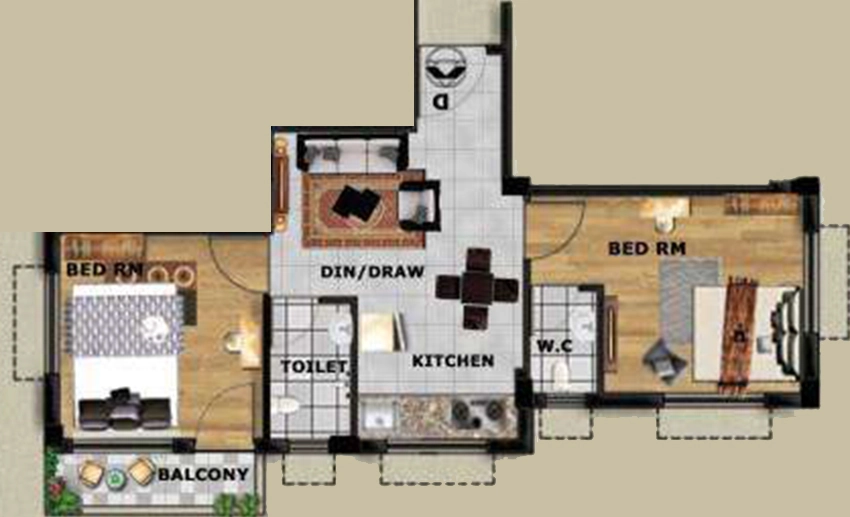 2 BHK Builder Floor in NB Griha Pravesh in Howrah, Kolkata - Image 907408