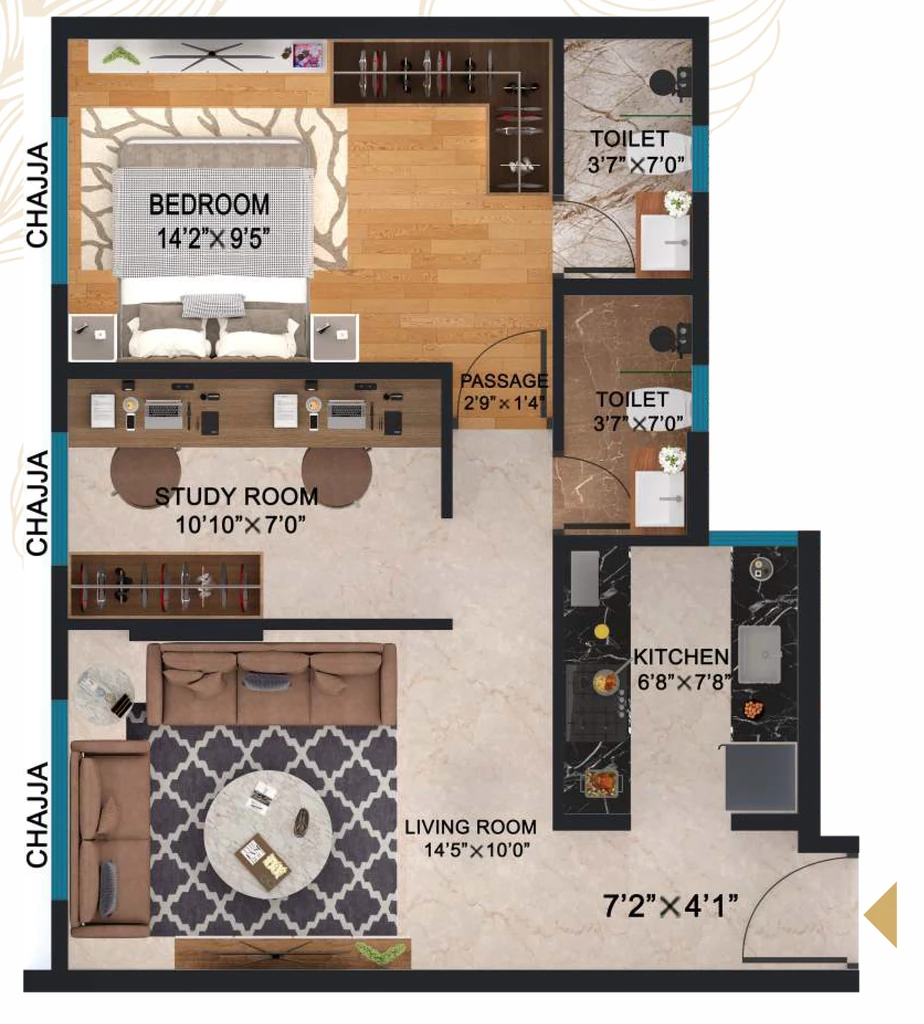 1.5 BHK Flat in Orchid Aarambh in Andheri West, Mumbai - Image 909274