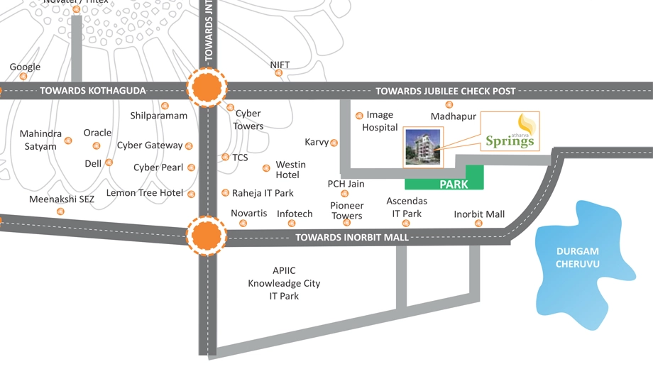 Location of Atharva Springs - Image 378679