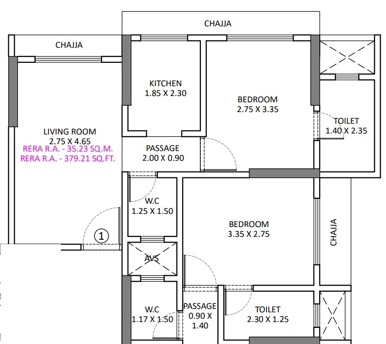 2 BHK Flat in Majestic Park West in Andheri West, Mumbai - Image 908340