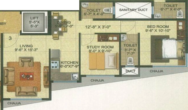 2 BHK Flat in Aarc Residency in Andheri West, Mumbai - Image 909251