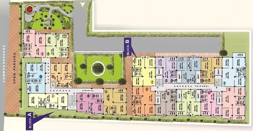 Master Plan of Salasar Anandomoyee Apartment in Howrah, Kolkata - Image 378586