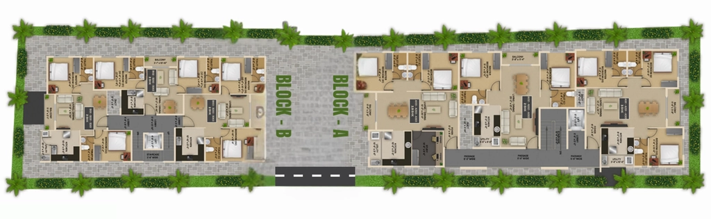 Master Plan of Blucon Sunrise in Valasaravakkam, Chennai - Image 378517