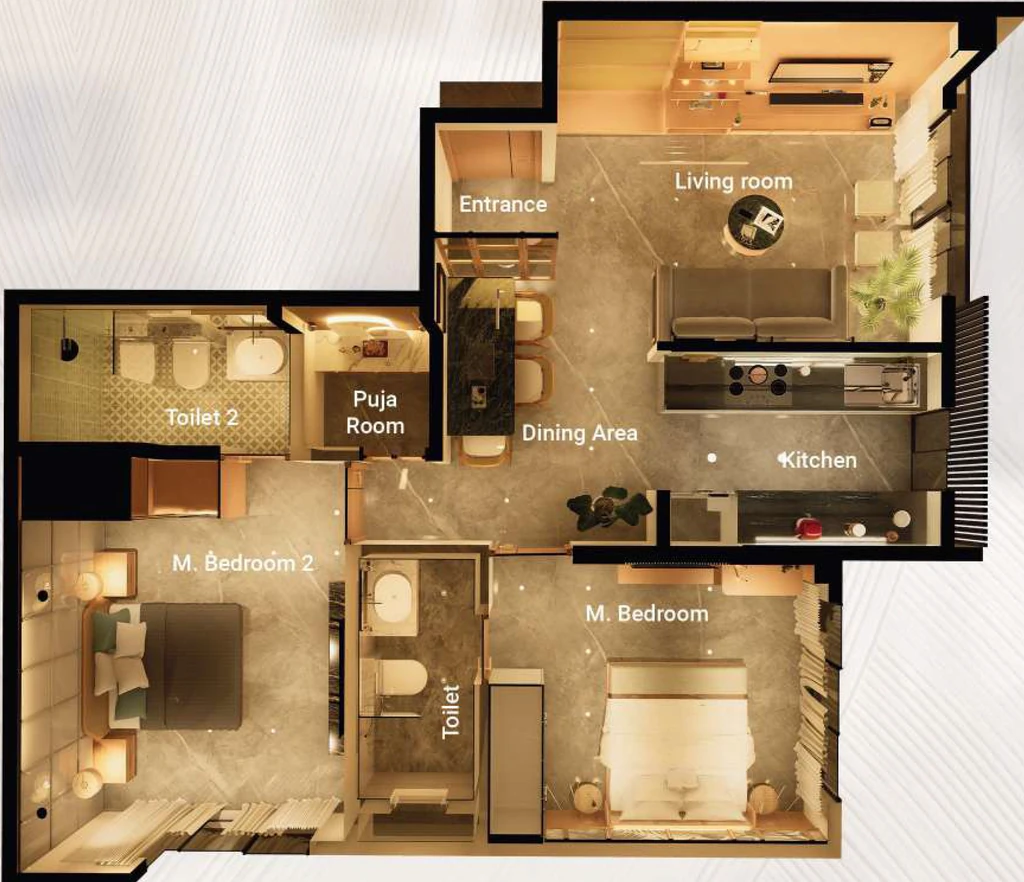 2 BHK Flat in Graceunited Mirai in Andheri West, Mumbai - Image 908527