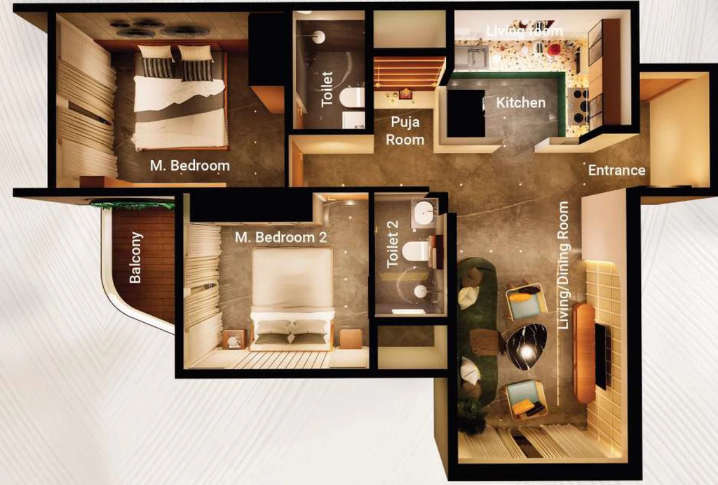 2 BHK Flat in Graceunited Mirai in Andheri West, Mumbai - Image 908528