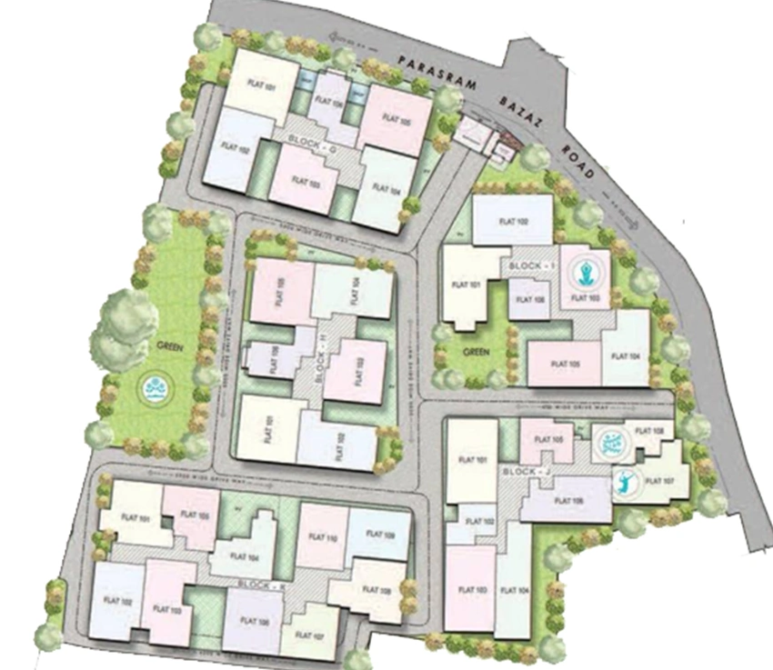 Master Plan of Sarva Dezire Homes in Howrah, Kolkata - Image 378594