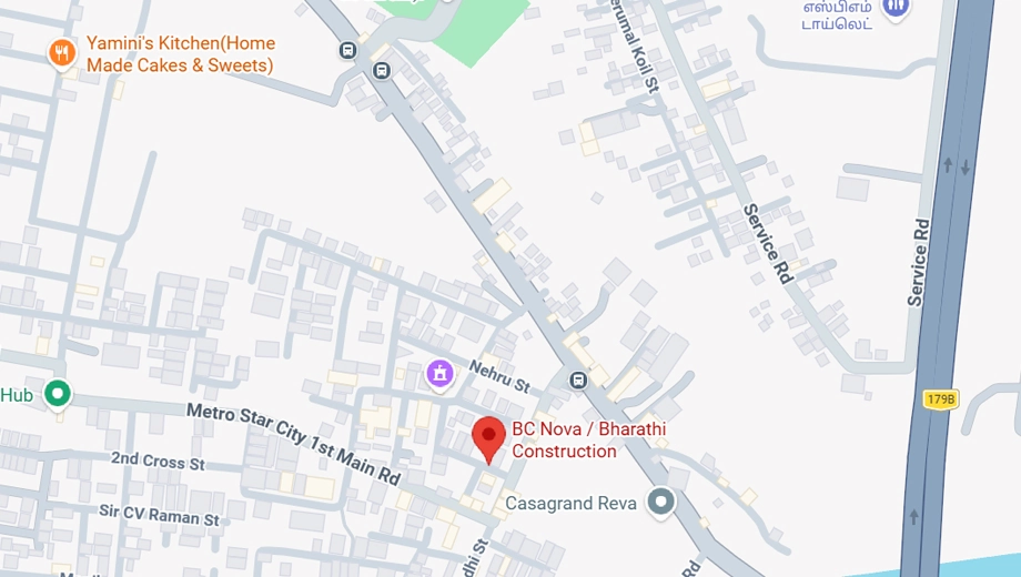 Location of Bharathi BC Nova - Image 378598