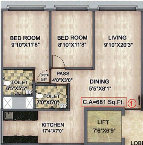 2 BHK Flat in Moongipa Pushkar Niketan in Andheri West, Mumbai - Image 908362