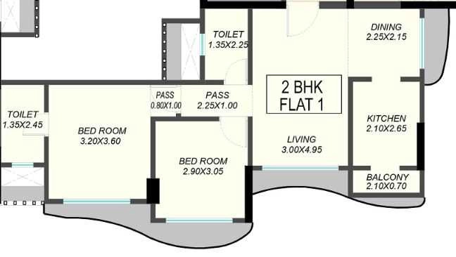 2 BHK Flat in Rachanaa Laxmi Prabha in Andheri West, Mumbai - Image 908546