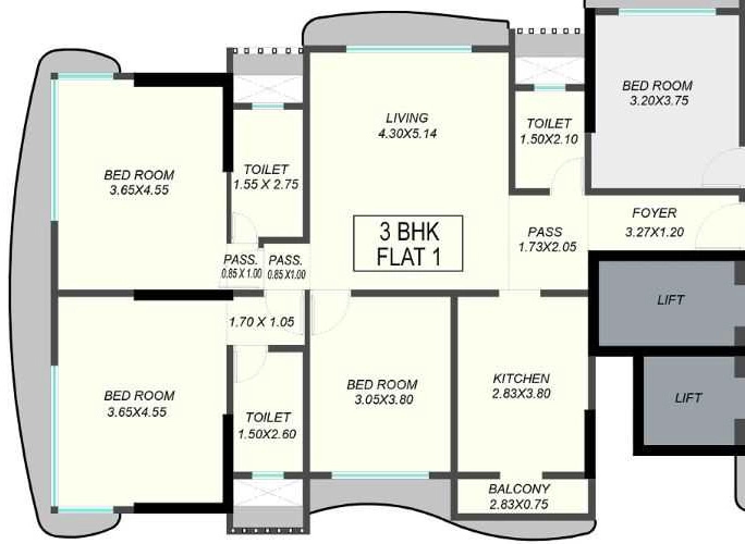 3 BHK Flat in Rachanaa Laxmi Prabha in Andheri West, Mumbai - Image 908547