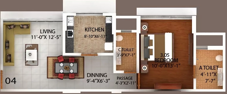 1 BHK Flat in Bajaj Enchante in Andheri West, Mumbai - Image 908513