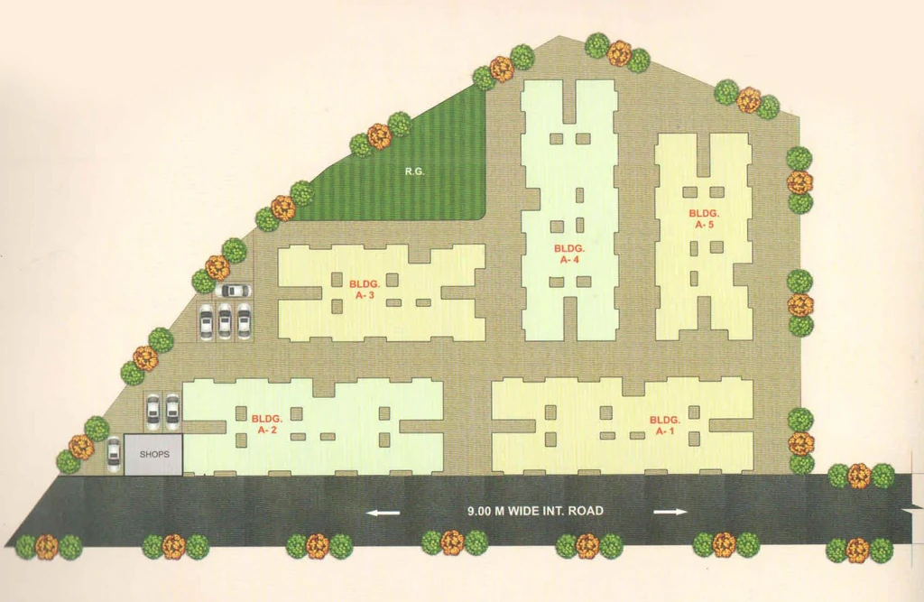 Master Plan of Ajay Avadh Residency in Kalher, Thane - Image 381500