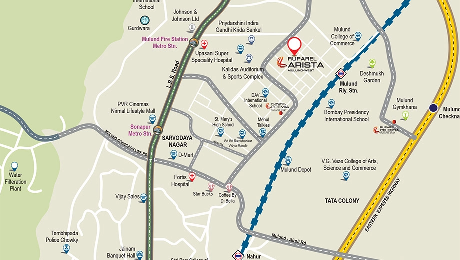 Location of Ruparel Arista - Image 380850