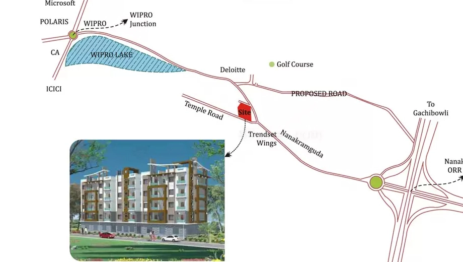 Location of Sri Sai Gayathri Towers - Image 379073