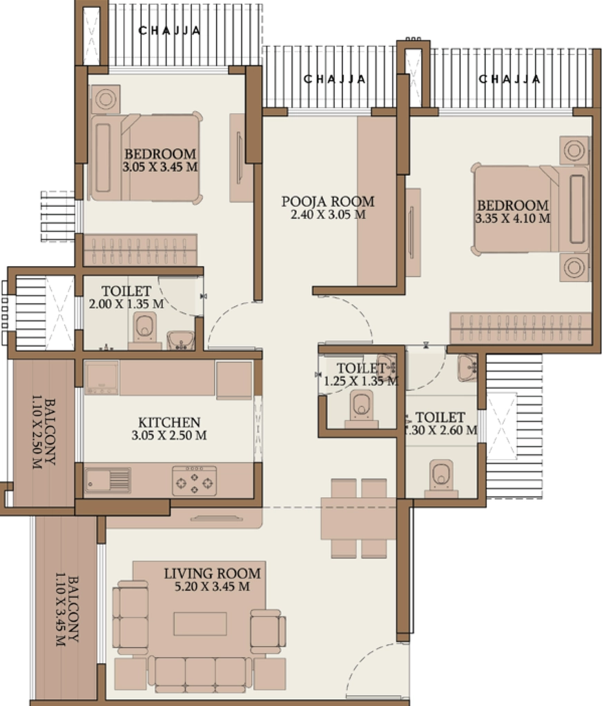 2.5 BHK Flat in Mahalakshmi Anand One in Mulund West, Mumbai - Image 908144