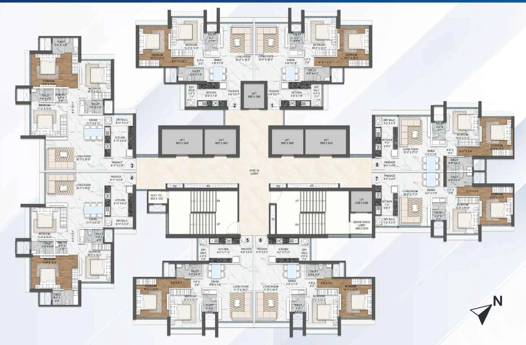 Floor Plan of Atul Life Phase 1 in Mulund West, Mumbai - Image 380206