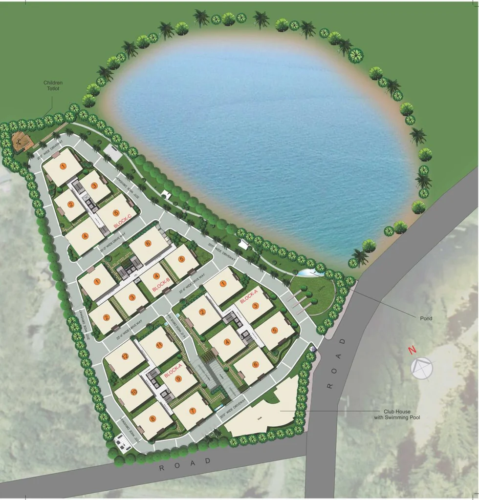 Master Plan of Aditya DSR Lake Side in Gachibowli, Hyderabad - Image 379094