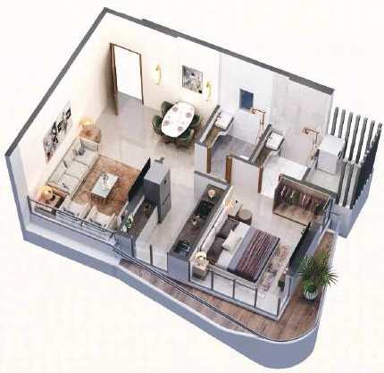 1 BHK Flat in Neevia The Elements in Mulund West, Mumbai - Image 908148