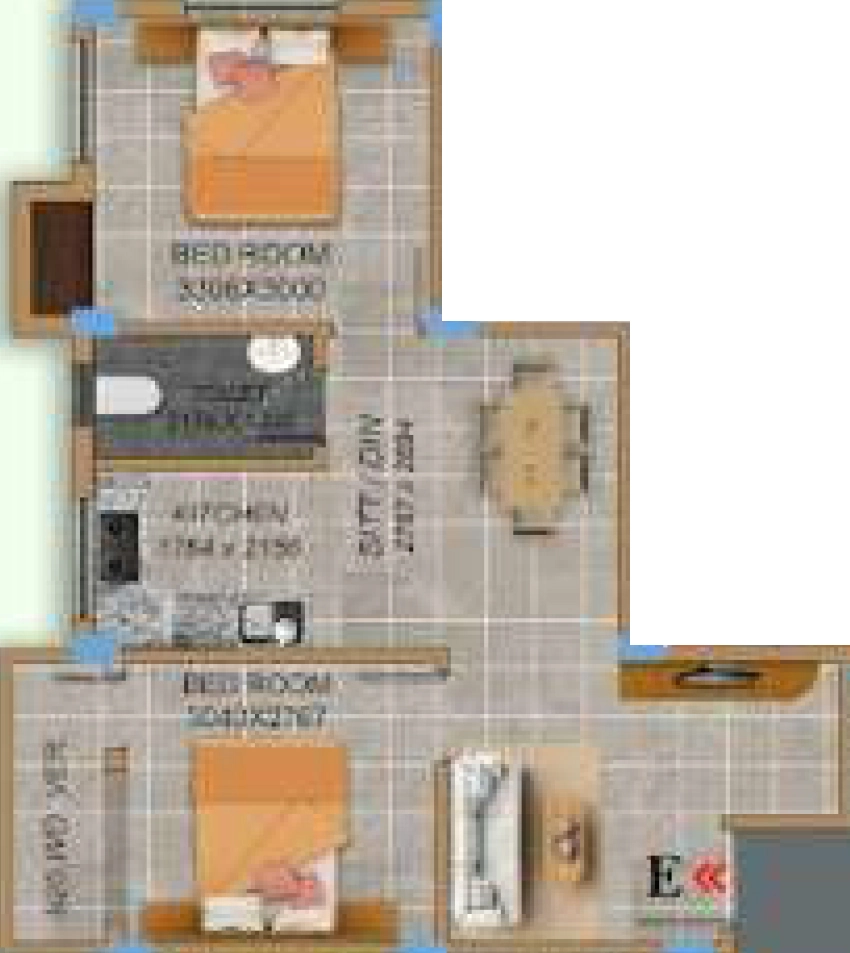 2 BHK Flat in Sukhoneer Sarmita Tower in Howrah, Kolkata - Image 908015