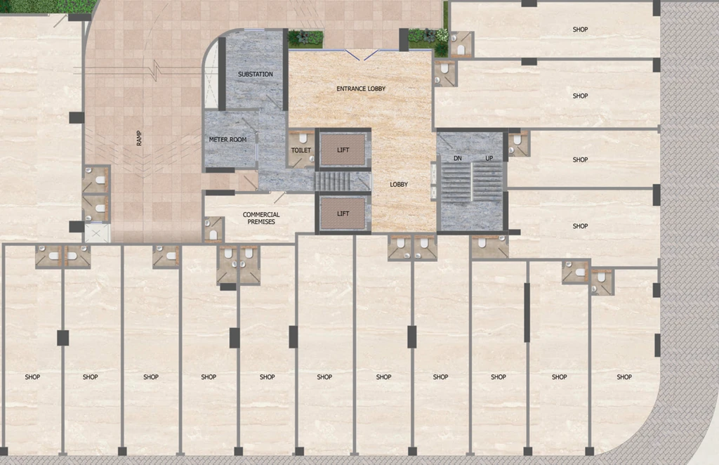 Floor Plan of Commercial Horizon Atulya in Mulund West, Mumbai - Image 381088