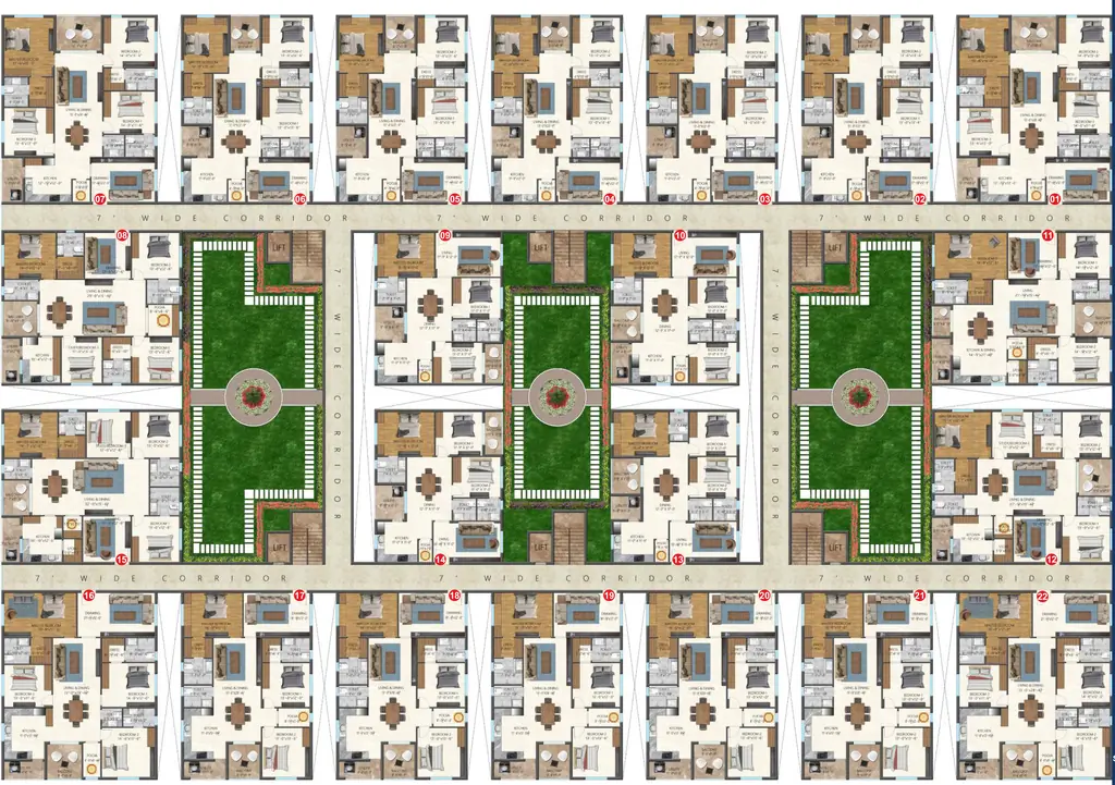 Floor Plan of Allied Imperial Avenue in Sanath Nagar, Hyderabad - Image 379106