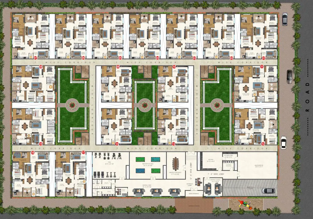 Master Plan of Allied Imperial Avenue in Sanath Nagar, Hyderabad - Image 379105