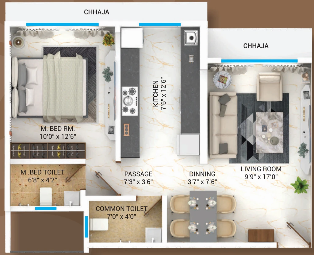 1 BHK Flat in S Square Rudraksh Heritage in Mulund West, Mumbai - Image 908156