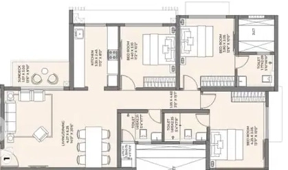 3 BHK Flat in Shapoorji Pallonji Heartland in Mulund West, Mumbai - Image 908258