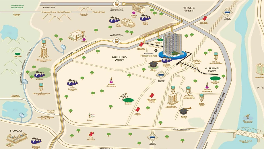 Location of Shapoorji Pallonji Heartland - Image 380287