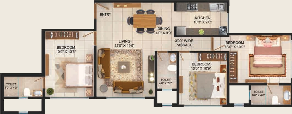 3 BHK Flat in Anon Mulund Giriraj Chsl in Mulund West, Mumbai - Image 908128