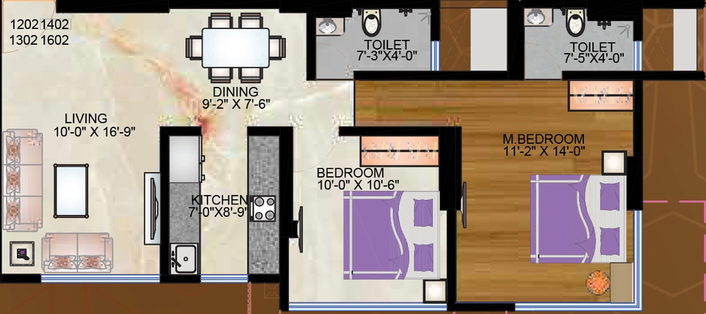 2 BHK Flat in Oswal Avenue in Mulund West, Mumbai - Image 908153