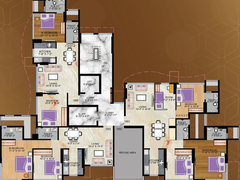 Floor Plan of Oswal Avenue in Mulund West, Mumbai - Image 380506