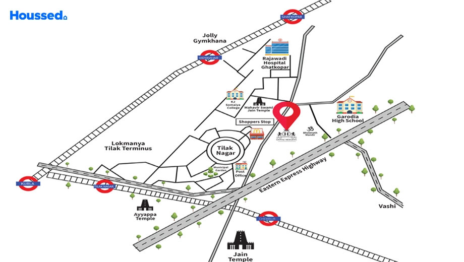 Location of Oswal Avenue in Mulund West, Mumbai - Image 380505