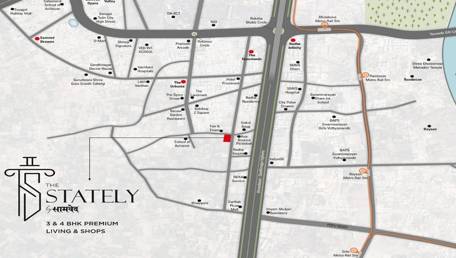 Location of Mahadev Samved The Stately - Image 379171