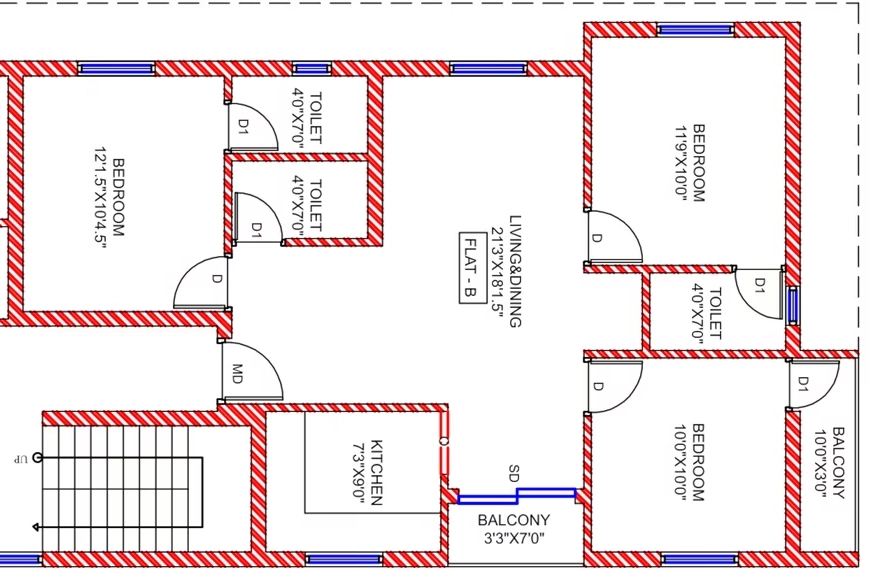 3 BHK Flat in Tharun Vikash The Park in Poonamallee, Chennai - Image 907543