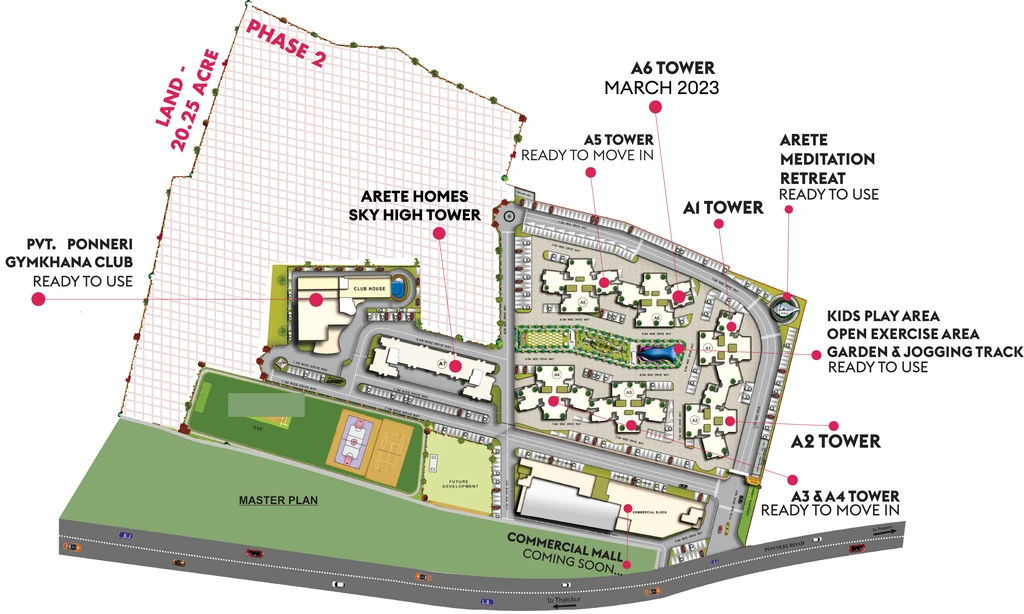 Master Plan of Prime Arete Homes in Ponneri, Chennai - Image 378895
